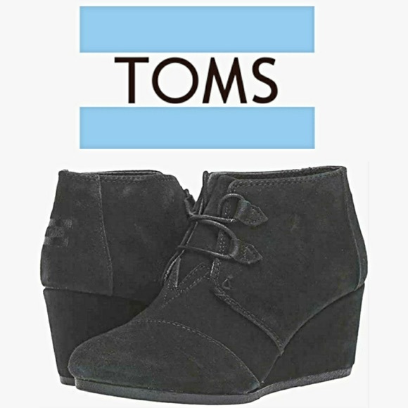 NWT TOMS Women's Kala Desert Wedge Bootie sz 11 - Picture 1 of 8